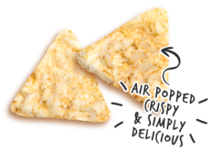 Air popped, crispy & simply delicious